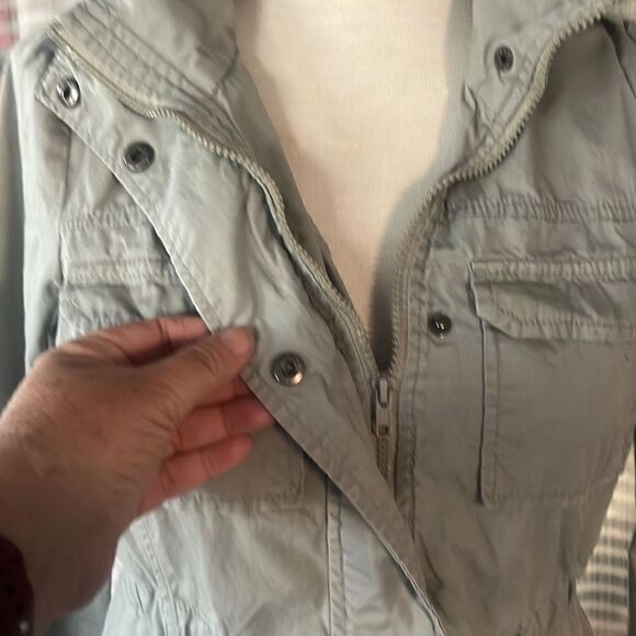 Therapy by Lane Crawford Full Zip Khaki Jacket Women’s Medium - Picture 6 of 7